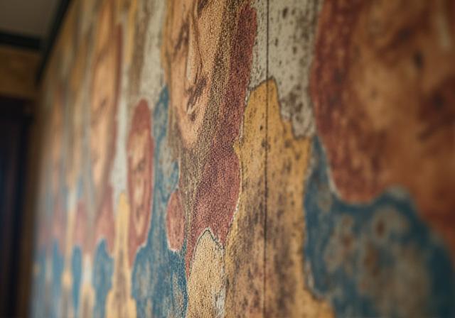 Dettaglio dell'affresco cinquecentesco nella Suite Beatrice